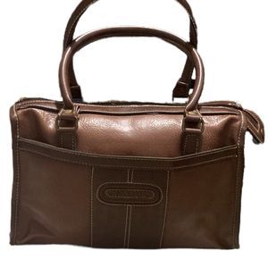 Vintage Palio Satchel Bag Brown Leather